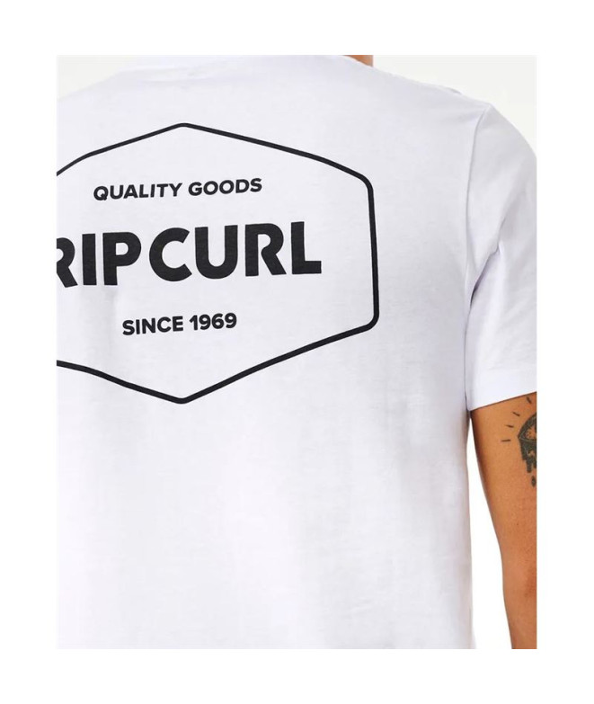 T-shirt Rip Curl Agrafeuse Homme Blanc
