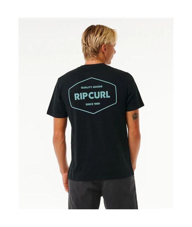 T-shirt Rip Curl Agrafeuse Homme Noir