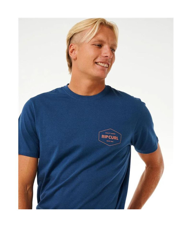 T-shirt Rip Curl Agrafeuse Homme Bleu marine
