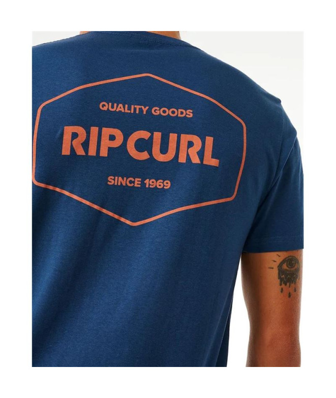 T-shirt Rip Curl Agrafeuse Homme Bleu marine