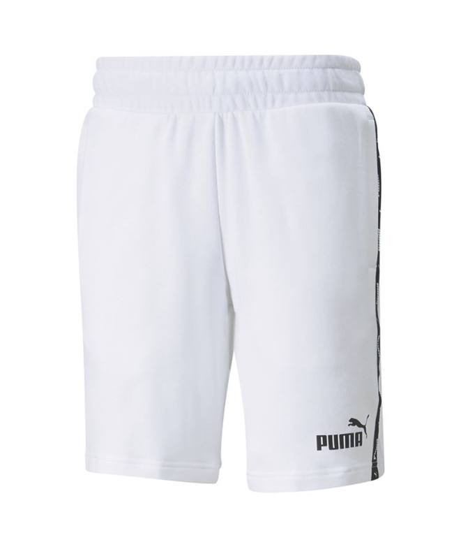 Pantalón Puma Essentials+ Tape Shorts 9" Hombre Blanco