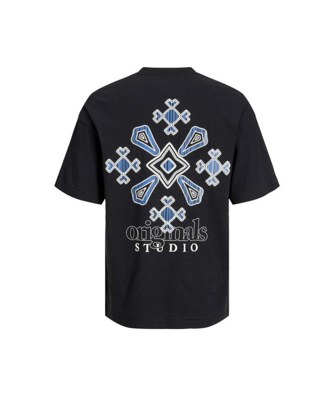 Camiseta Homem Jack And Jones bari Back Preto