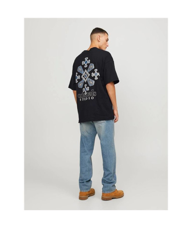 T-shirt Homme Jack And Jones bari Back Noir
