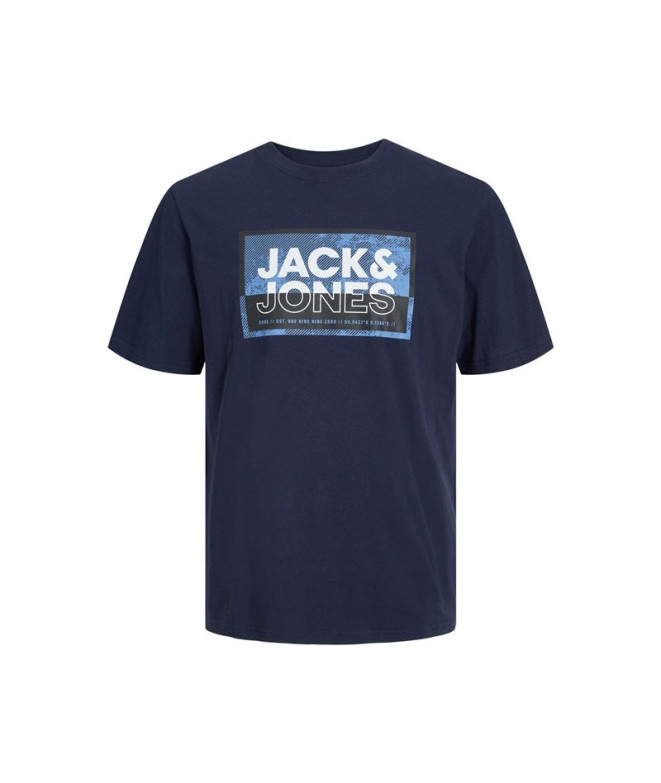 Camiseta Jack And Jones logan Hombre Azul Marino