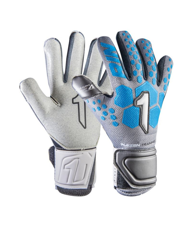 Gants de Gardien de Football Rinat Kaizen Training Enfant Gris/Bleu