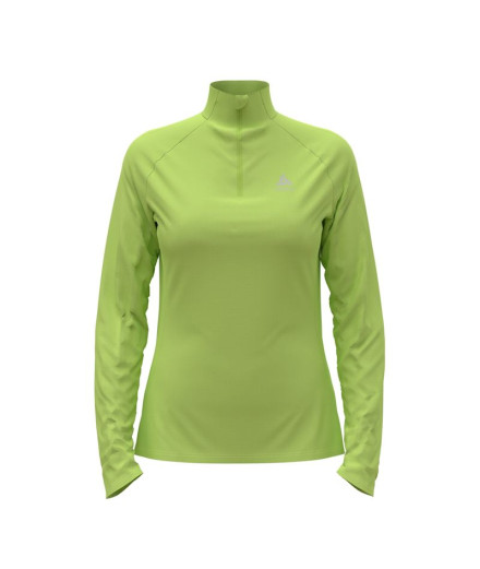 Sweat de Trail Odlo Mid Layer Essential 1/2 Zip Femme Green Sweat de Trail Odlo Mid Layer Essential 1/2 Zip Femme Green