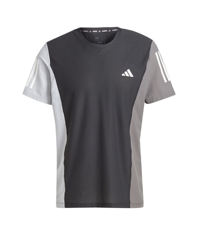 Camiseta by Running adidas Own The Run Colorblock Homem Black