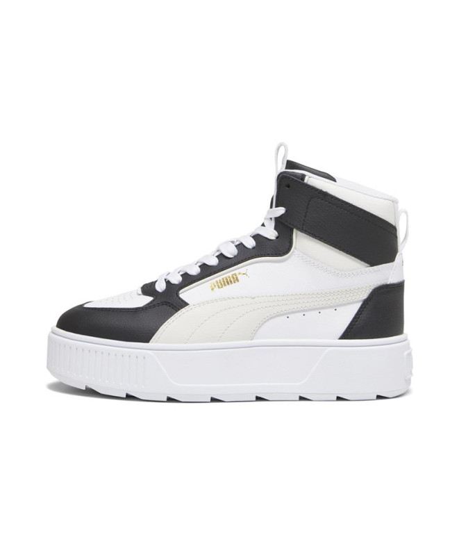 Chaussures Puma Karmen Rebelle Mid Femme Blanc-Noir