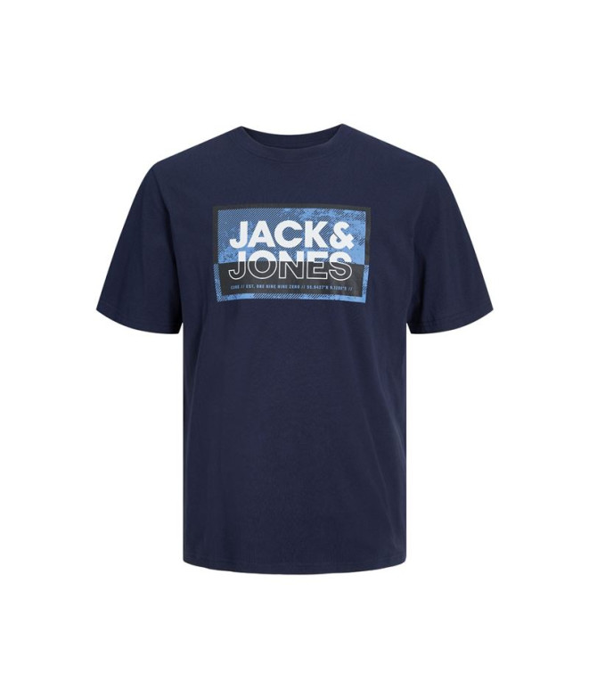 Camiseta Jack And Jones logan Homem Blazer azul-marinho