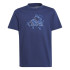 Camiseta por Fitness adidas Essentials Uni Train Infantil Azul