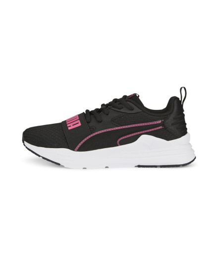 Sapatilhas da Puma Wired Run Pure Infantil Preto-Rosa