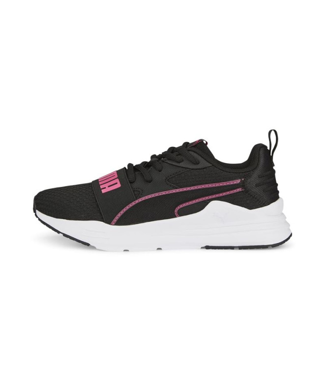 Sapatilhas Infantil puma Wired Run Pure Preto-Rosa