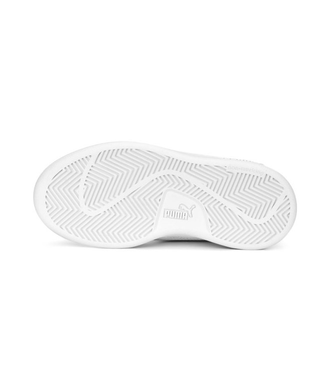Chaussures de Puma Smash 3.0 Enfant Blanc-Argent