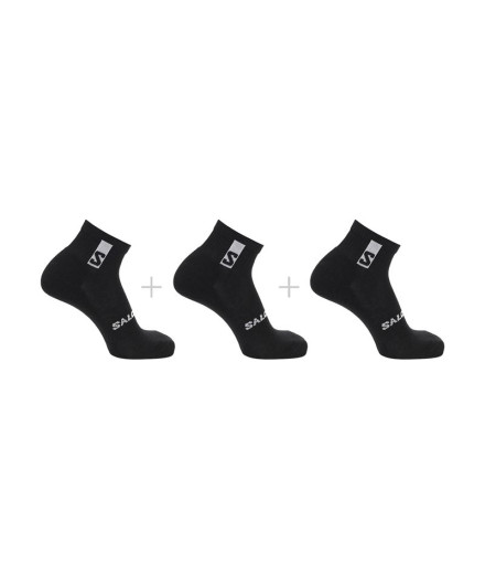 Meias de Fitness Salomon 3-Pack Preto