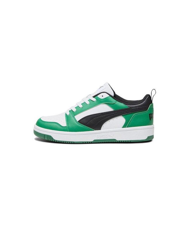 Chaussures Enfant puma Rebound V6 Lo Green