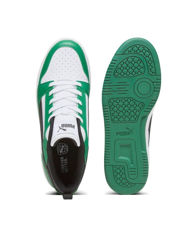 Sapatilhas de Puma Rebound V6 Lo Infantil Verde