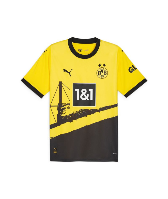 Camiseta Futebol Homem de Puma Borussia Dortmund Amarelo