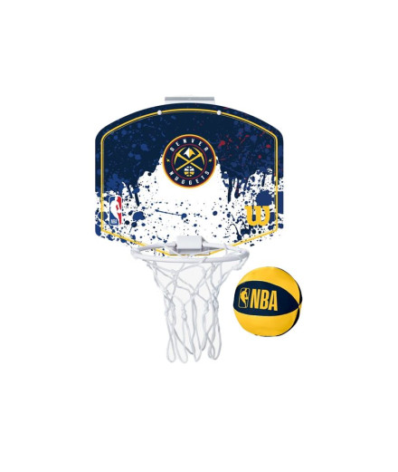 Cesta de basquetebol Wilson NBA Team Mini Denver Nuggets Cesta de basquetebol Wilson NBA Team Mini Denver Nuggets