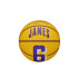 Bola de basquete Wilson NBA Player Icon Mini Lebron Amarelo