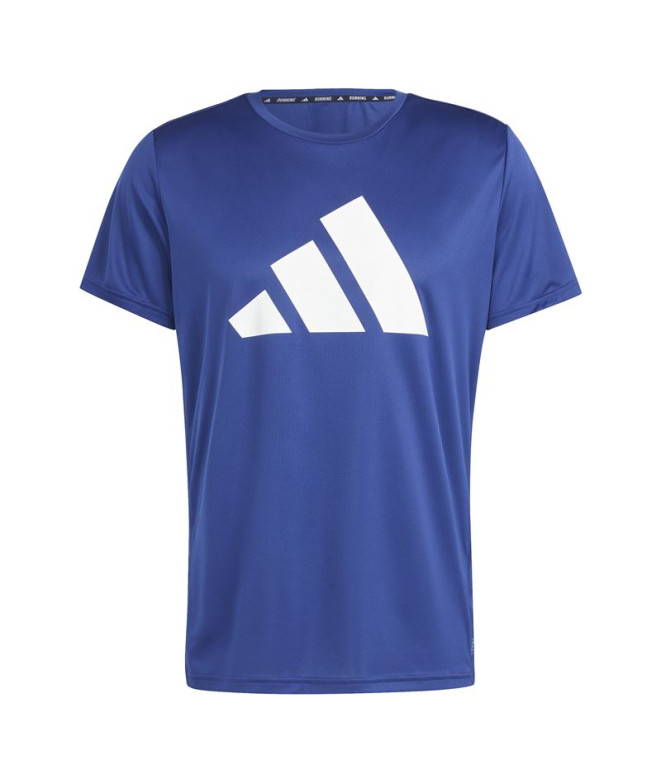 Camiseta de Running adidas Run It Hombre Azul