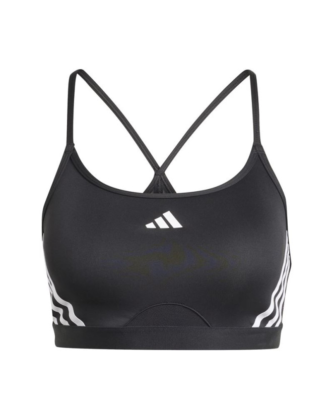 Brassiere de sport de Fitness adidas Essentials Aeroreact 3 Band Femme Black