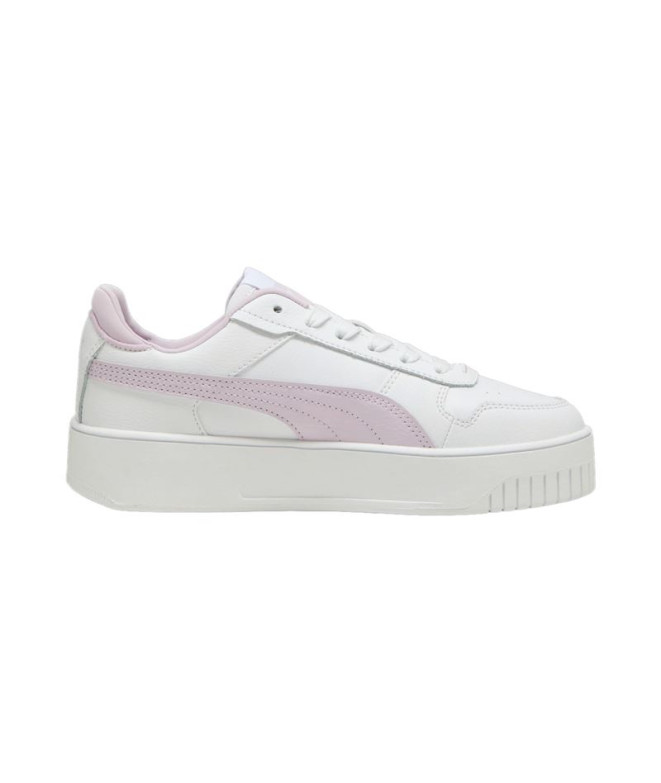 Chaussures Puma Carina Sreet Enfants Blanc Lilas