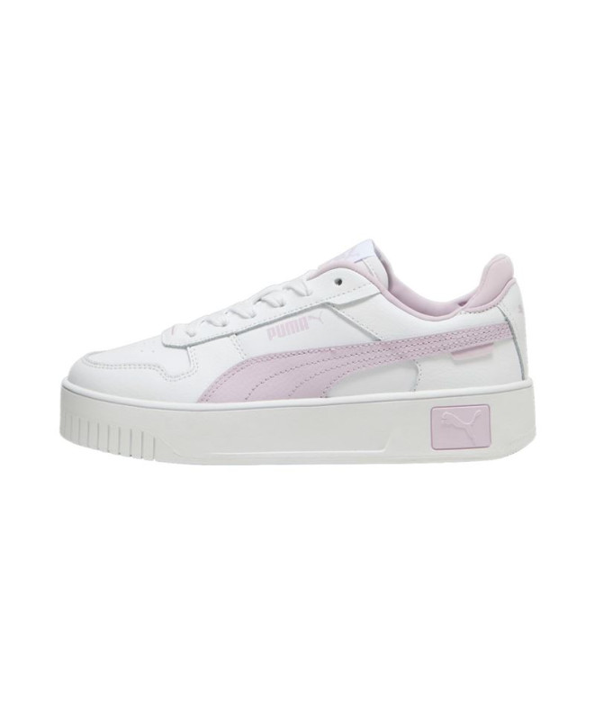 Chaussures Puma Carina Sreet Enfants Blanc Lilas