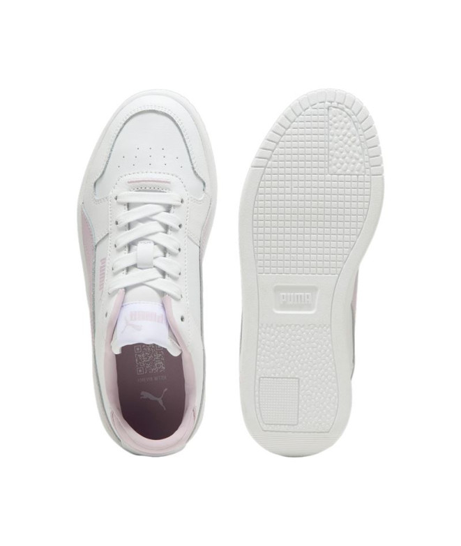 Chaussures Puma Carina Sreet Enfants Blanc Lilas