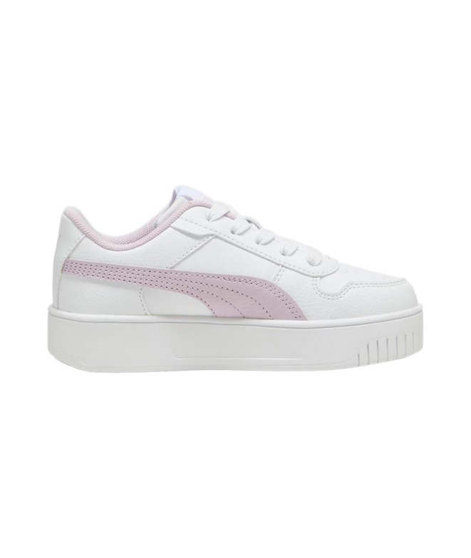 Chaussures Fille Puma Carina Sreet White