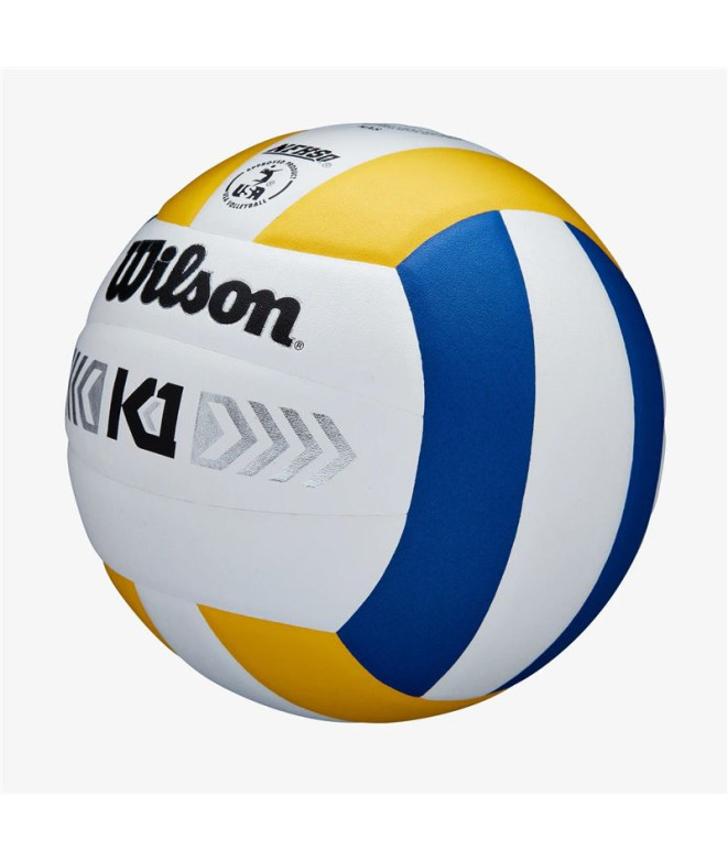 Balle Volley-ball Wilson de K1 Bleu/Blanc/Jaune