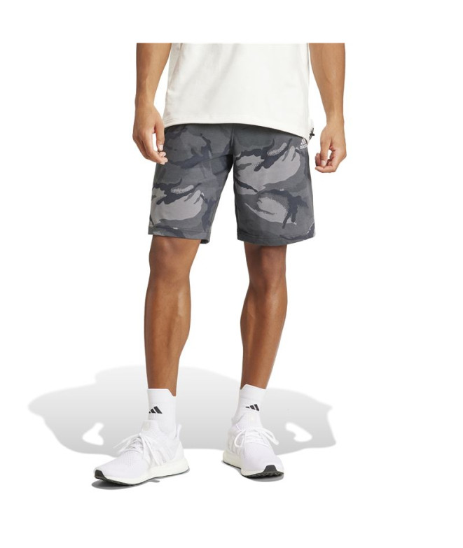 Calça adidas Camo Homem Cinzento