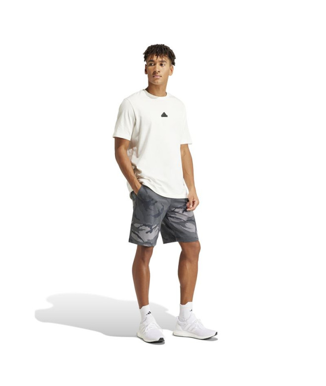 Calça adidas Camo Homem Cinzento