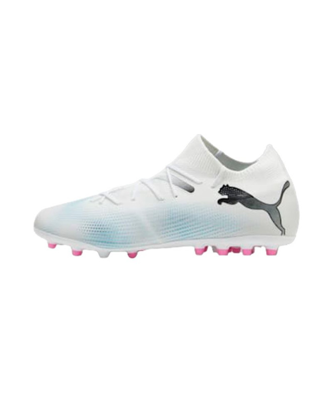 football Puma Future 7 Match MG White/Black Boots