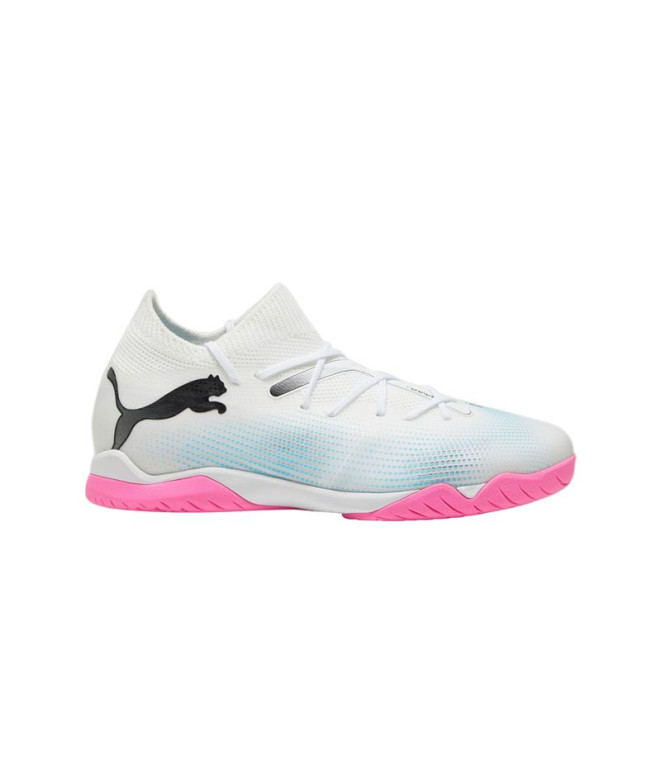 Chaussures de football sala Puma Future 7 Match T + White Enfant