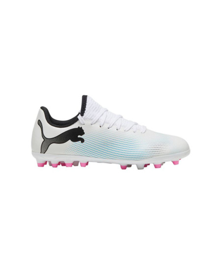 Botas de fútbol Puma Future 7 Play MG Infantil Blanco