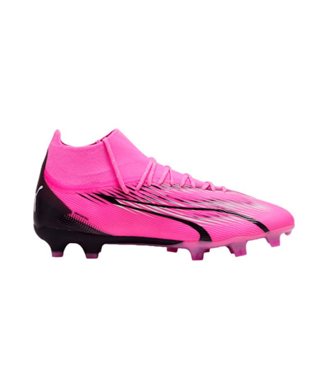 futebol Botas Puma Ultra Pro FG/AG Rosa Branco