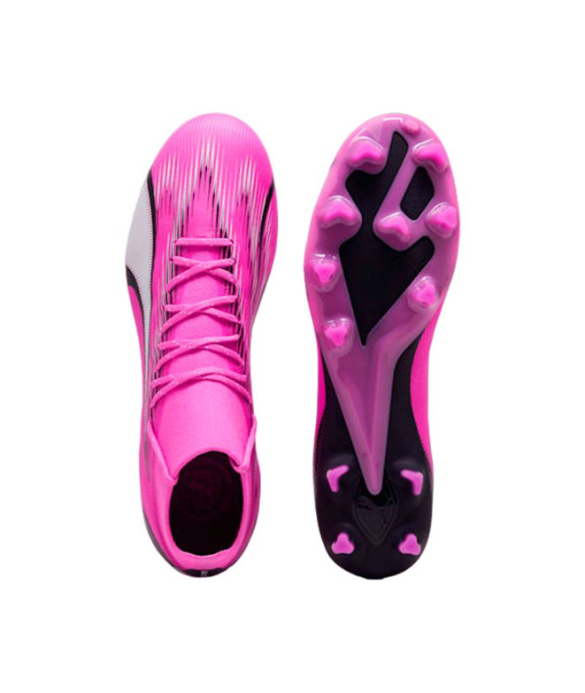 Botas de fútbol Puma Ultra Pro FG/AG Rosa Blanco
