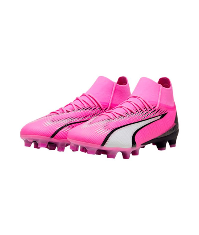 Botas de fútbol Puma Ultra Pro FG/AG Rosa Blanco