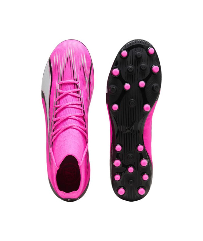 Botas de fútbol Puma Ultra Pro MG Rosa Blanco