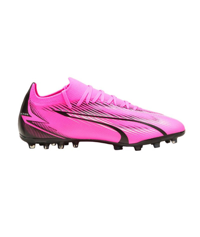 football Puma Ultra Match MG Pink White Boots