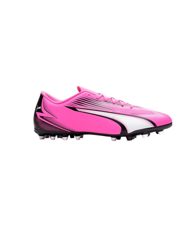 Bottes de football Puma Ultra Play MG Rose Blanc