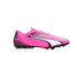 Botas de futebol Puma Ultra Play MG Rosa Branco
