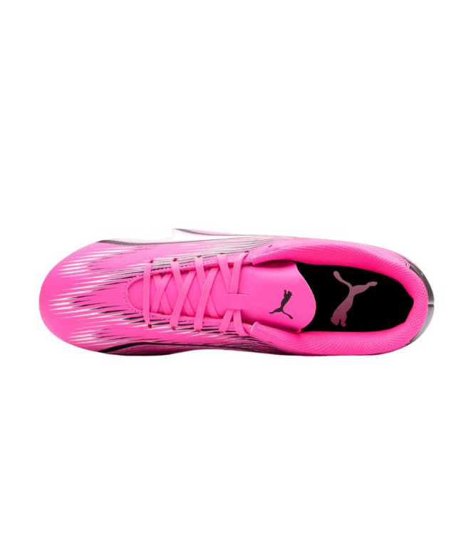 Bottes de football Puma Ultra Play MG Rose Blanc