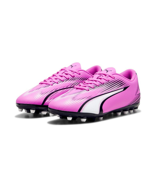 Botas de futebol Puma Ultra Playt MG Rosa Infantil