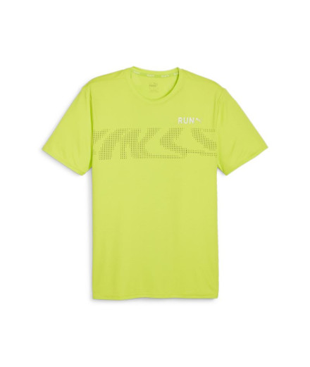 Camiseta Running por Puma RUN FAVORITE S GRAP Lime Homem