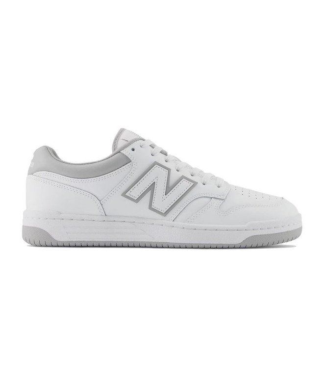 Chaussures New Balance 480 Homme Blanc-Gris
