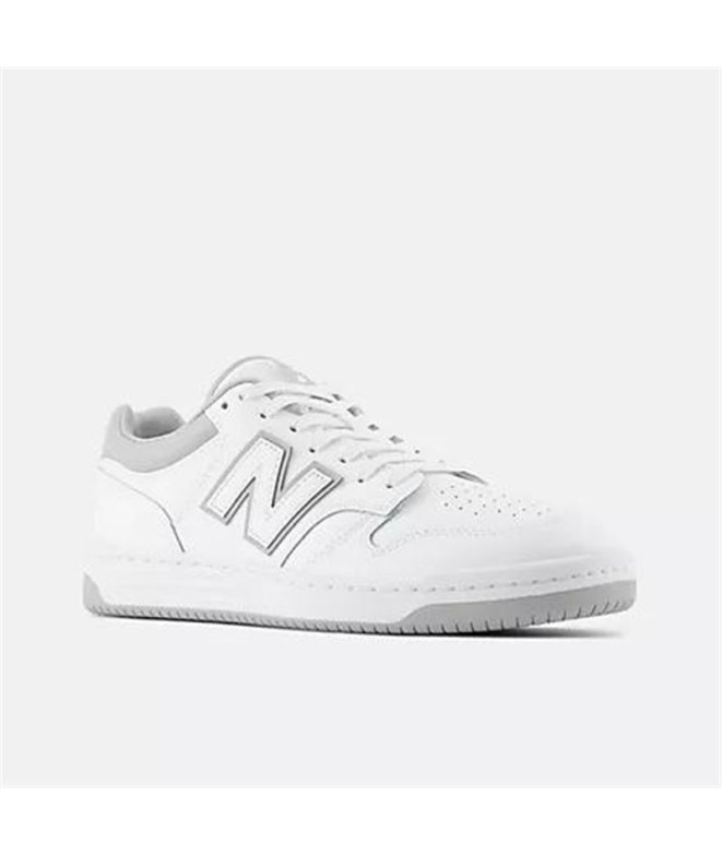 Chaussures New Balance 480 Homme Blanc-Gris