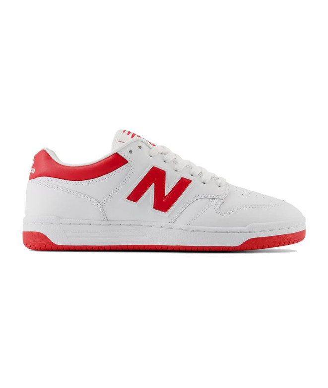 Chaussures New Balance 480 Homme Blanc-Rouge
