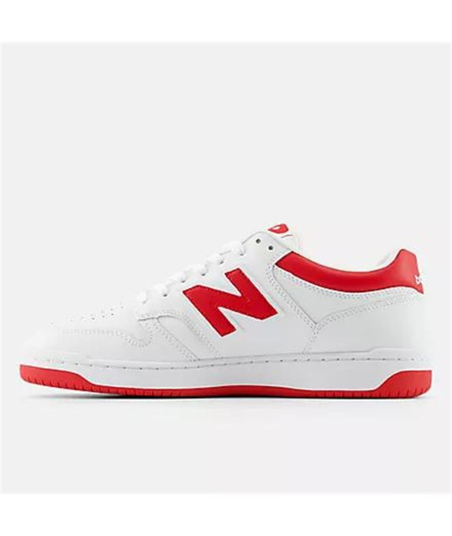 Chaussures New Balance Homme 480 Blanc-Rouge