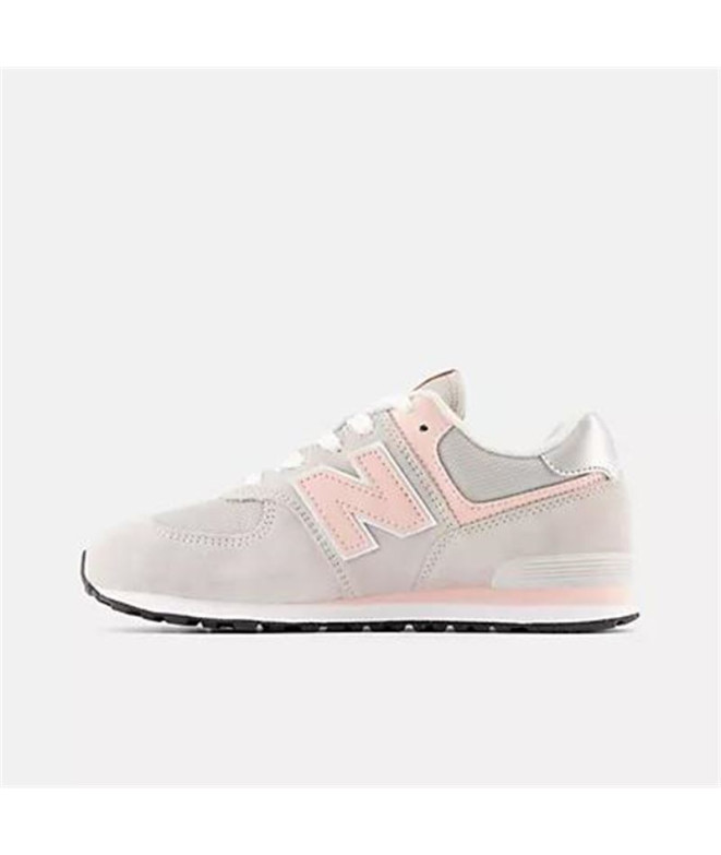 Chaussures New Balance Enfant 574 Core Gris-Saumon